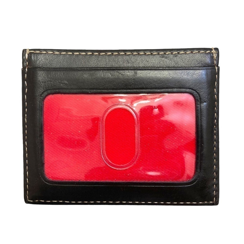 Dooney and Bourke black leather card holder sample - Picture 2 of 5